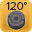 120° pin-hole lens